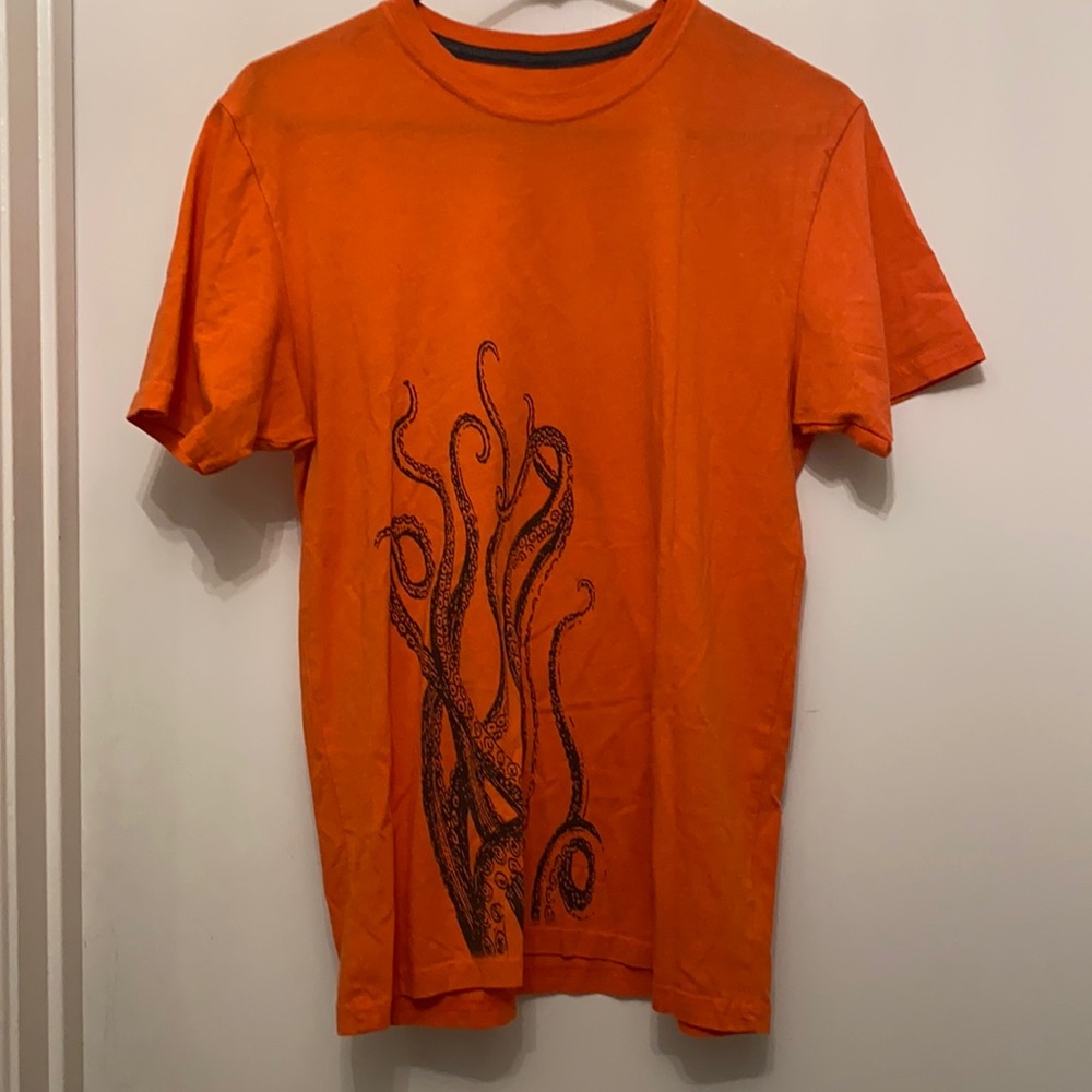 Orange Medium Octopus Georgia Aquarium Tee Shirt